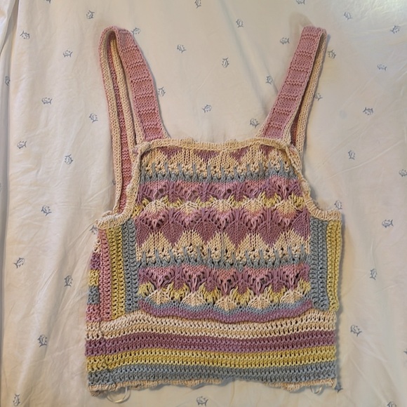 Zara Crochet Knit Tank - Picture 2 of 4